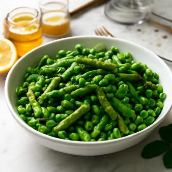 Spring Salad with Asparagus, Peas, and Mint
