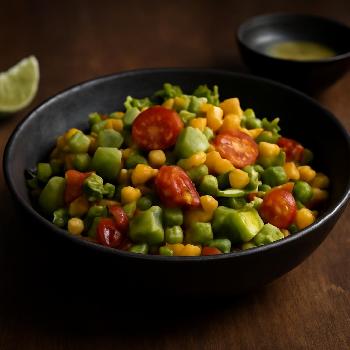 Summer Corn and Avocado Salad with Lime Dressing