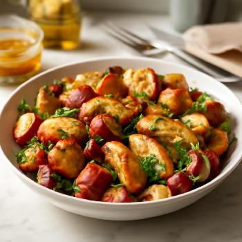 Warm Roasted Chicken and Potato Salad