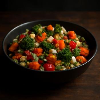 Warm Roasted Vegetable and Quinoa Salad
