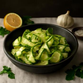 Zucchini Ribbon Salad with Lemon-Herb Dressing