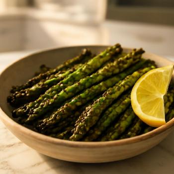 Air Fryer Roasted Asparagus