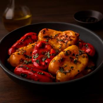 Grilled Bell Peppers with Balsamic Glaze