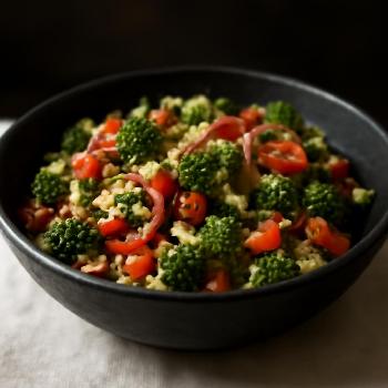 Make-Ahead Quinoa Salad with Roasted Vegetables and Lemon-Herb Vinaigrette