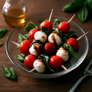Mini Caprese Skewers: A Simple & Elegant Side