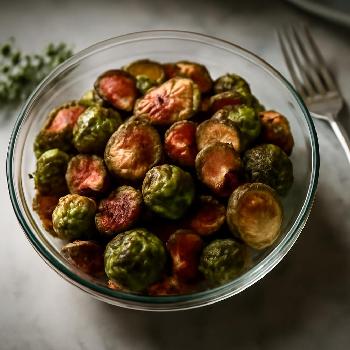 Roasted Brussels Sprouts with Bacon Perfection