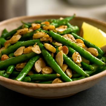 Sautéed Green Beans with Almonds and Lemon