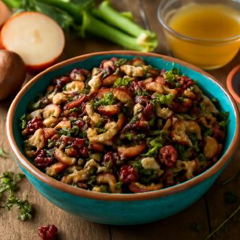 Savory Wild Rice and Mushroom Stuffing