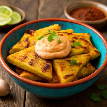Spicy Grilled Polenta with Chipotle Aioli