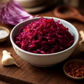 Spicy Red Cabbage Sauerkraut