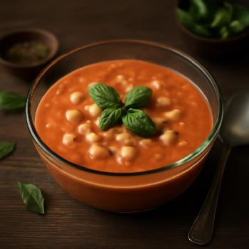 Creamy Tomato and White Bean Soup