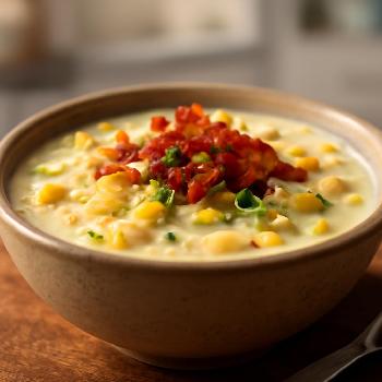 Decadent Creamy Corn Chowder