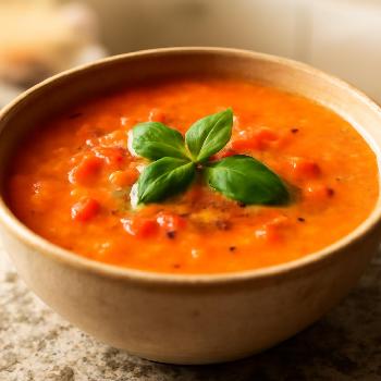 Instant Pot Creamy Tomato and Basil Soup