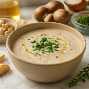 Vegan Cream of Mushroom Soup (Cashew Cream)